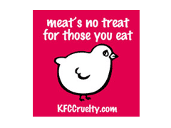 'Meat's No Treat' Sticker
